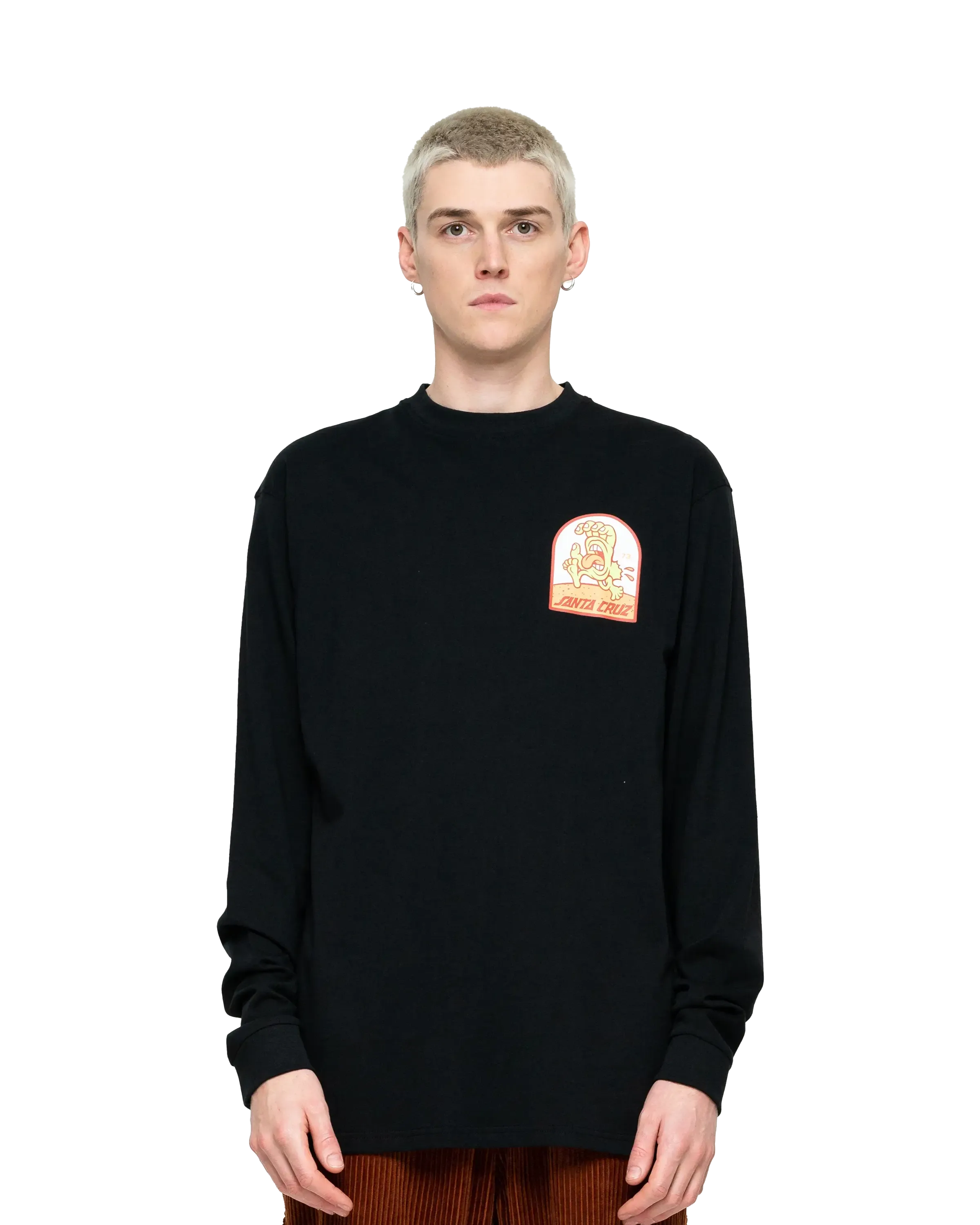 Beach Bum Scene T-Shirt in Black