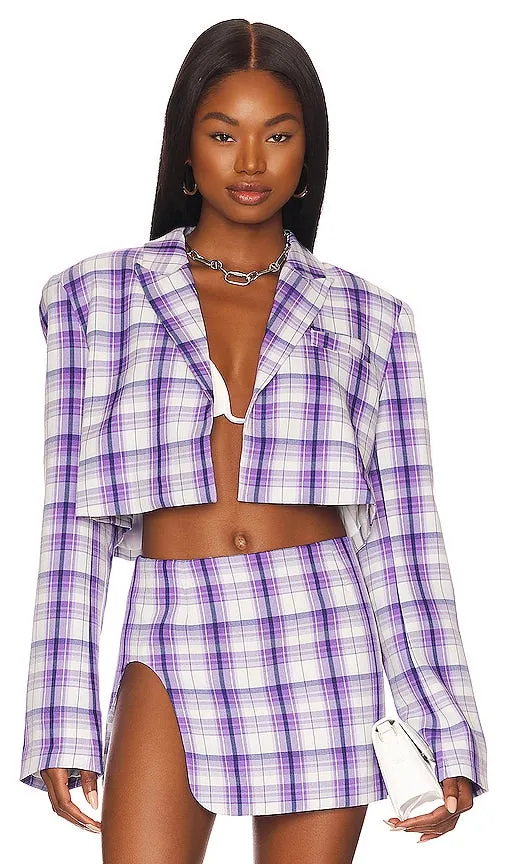 BY.DYLN Wilson Blazer in Purple