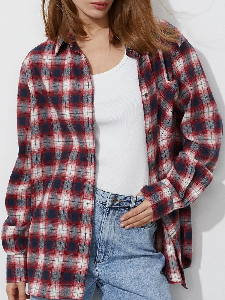 Camisa Revoir Xadrez Feminina