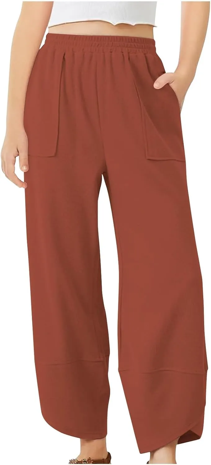 Cargo Sweatpants for Boys Girls High Elastic Waisted Bottom Hip Hop Dance Jogger Pants Versatile Streetwear Pants