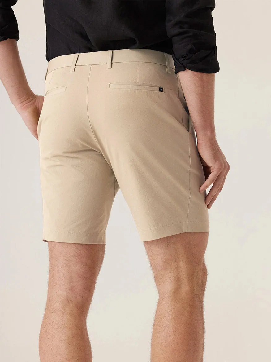 DEKE Galaxy Bermuda Ultra 4X Stretch Twill in Khaki