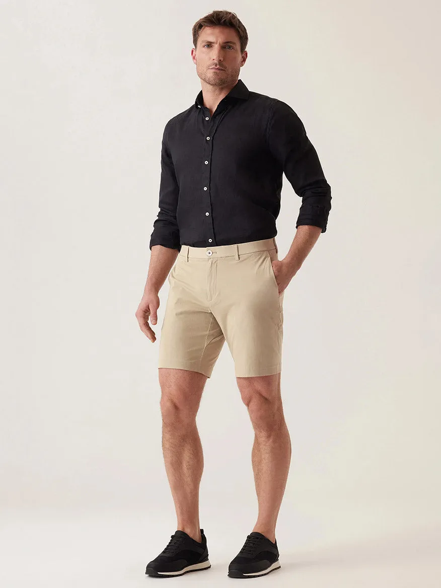 DEKE Galaxy Bermuda Ultra 4X Stretch Twill in Khaki