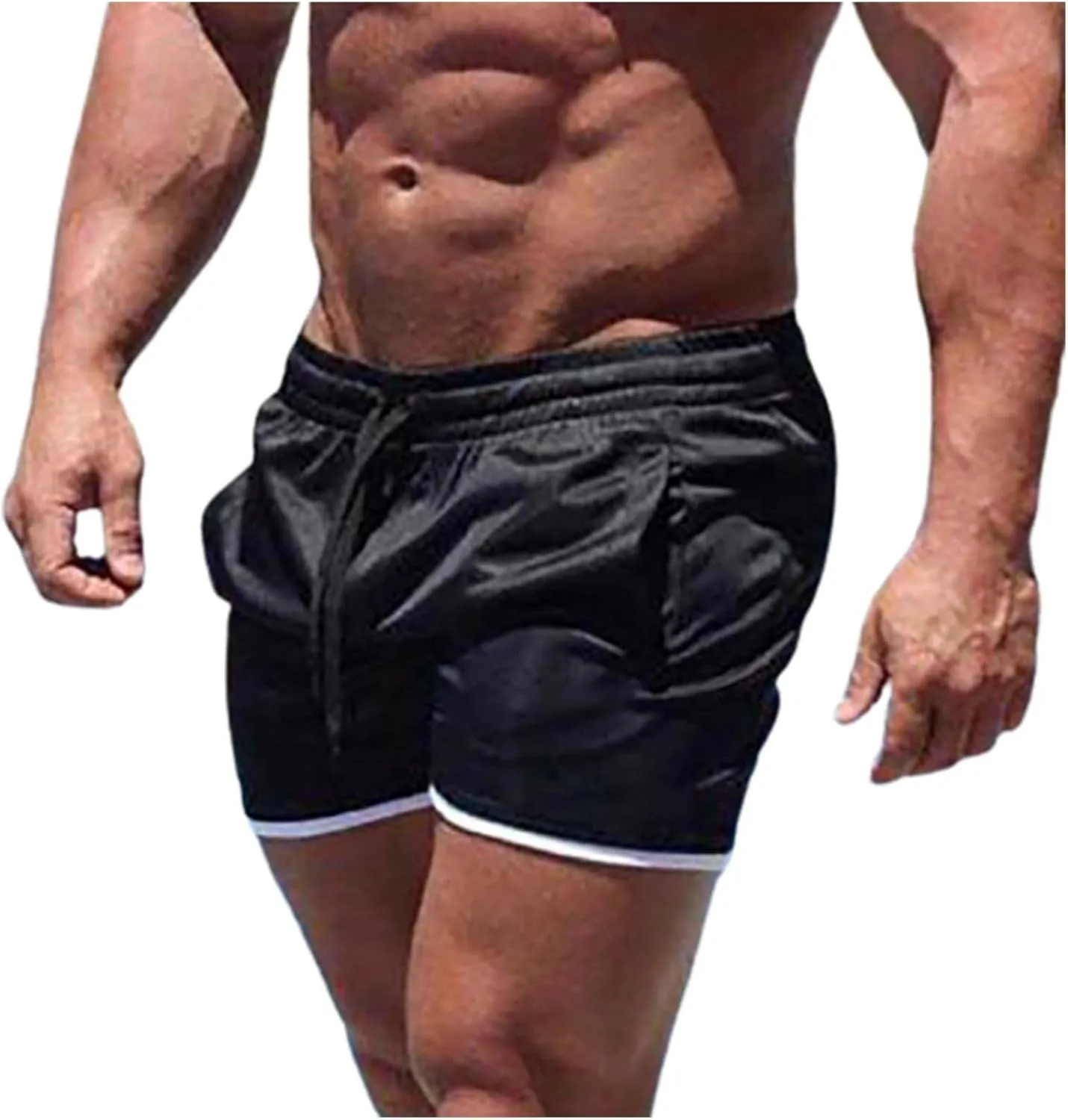 GOKKILRW Men's Gym Workout Shorts Lightweight Quick Dry Bodybuilding Pants Training Running Sports Joggers Beach Board Shorts