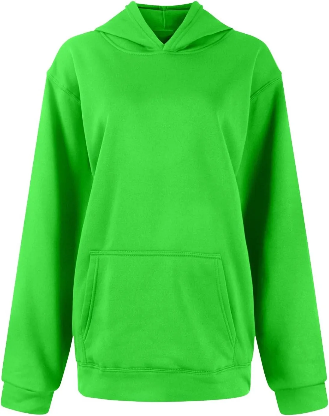 Hoodies For Women Oversized Solid Color Sweatshirt Casual Long Sleeve Pullover Tops With Pocket