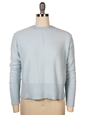 Kinross Rib Trim Crew Sweater in Opal