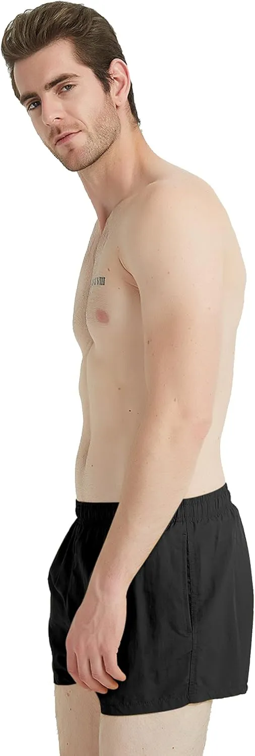 MYJAJAYI Mens Swim Trunks 3" Swim Shorts Quick Dry Beach Shorts with Mesh Lining