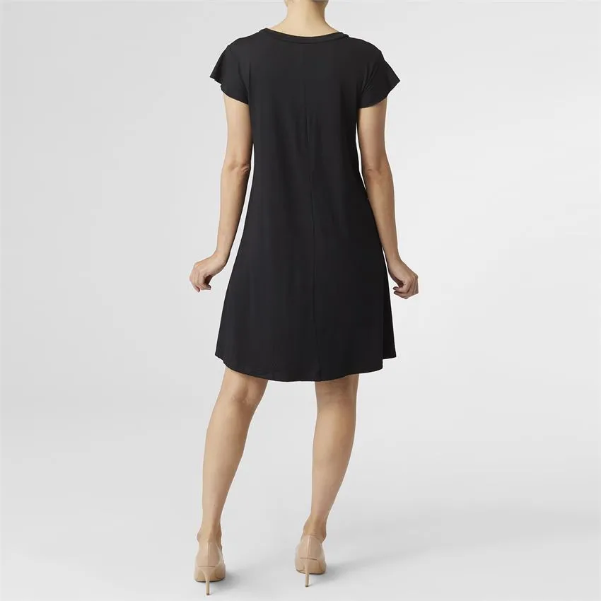 Ruffle Sleeve Tunic Dress