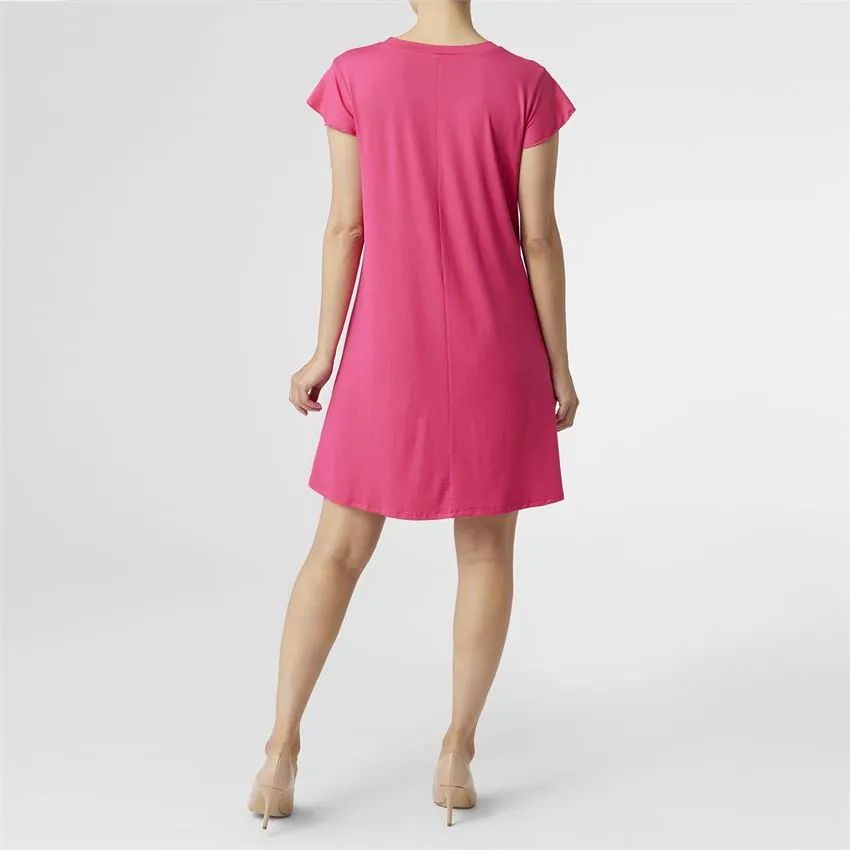 Ruffle Sleeve Tunic Dress