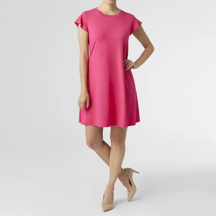 Ruffle Sleeve Tunic Dress