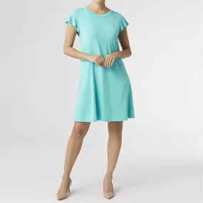 Ruffle Sleeve Tunic Dress