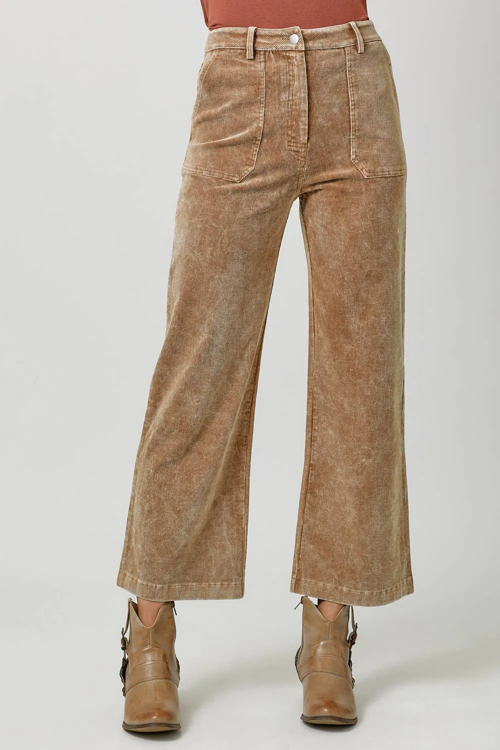 Sand Washed Corduroy Trousers