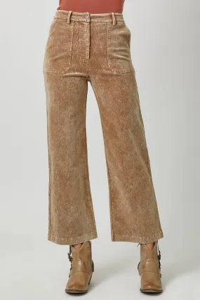 Sand Washed Corduroy Trousers