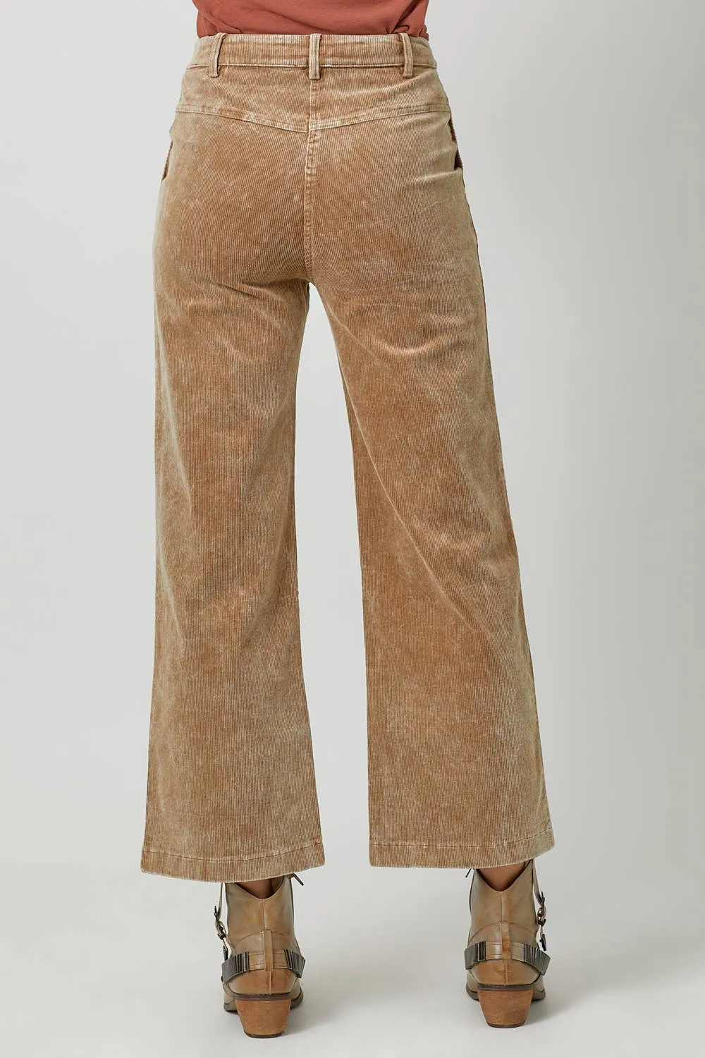 Sand Washed Corduroy Trousers