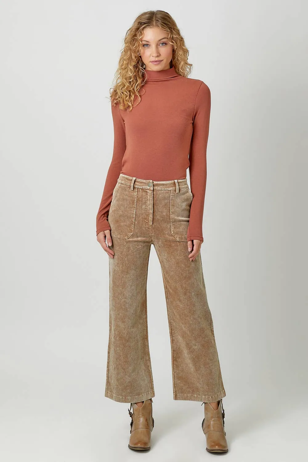Sand Washed Corduroy Trousers