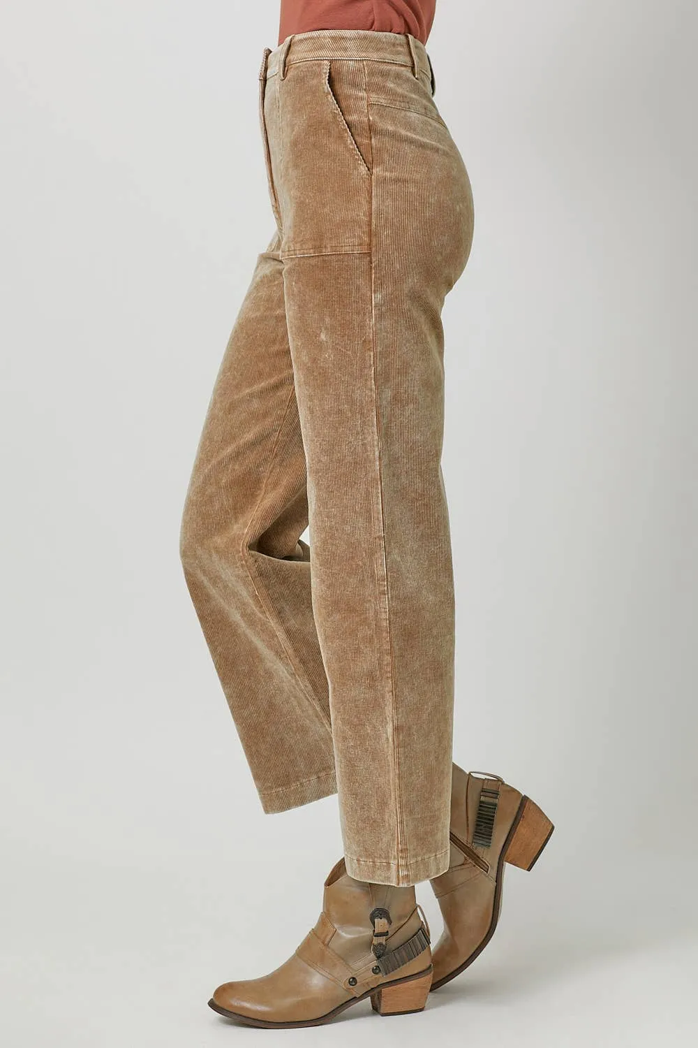 Sand Washed Corduroy Trousers