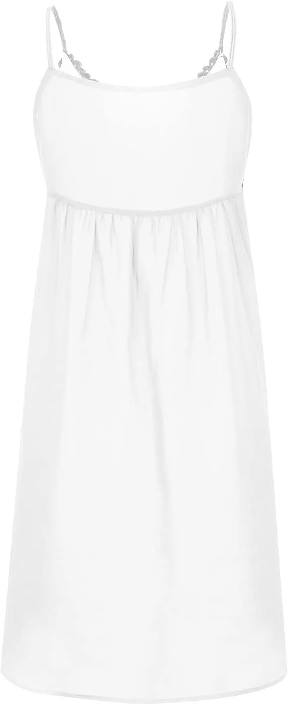 Sexy Sleeveless Mini Women Dress Loose Cute Lace Hem Beach Casual Summer Fashion Women's Dress Sleeveless Swing