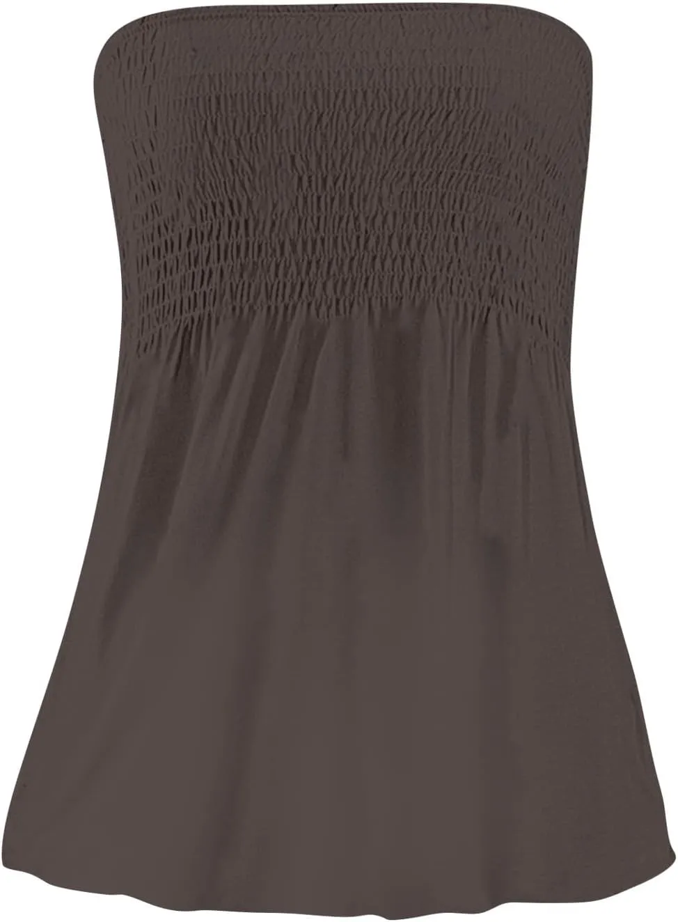 Summer Tube Tops for Women Going Out Sexy Sleeveless Off Shoulder Strapless Backless Pleated Elastic wrap Shirt Blouses