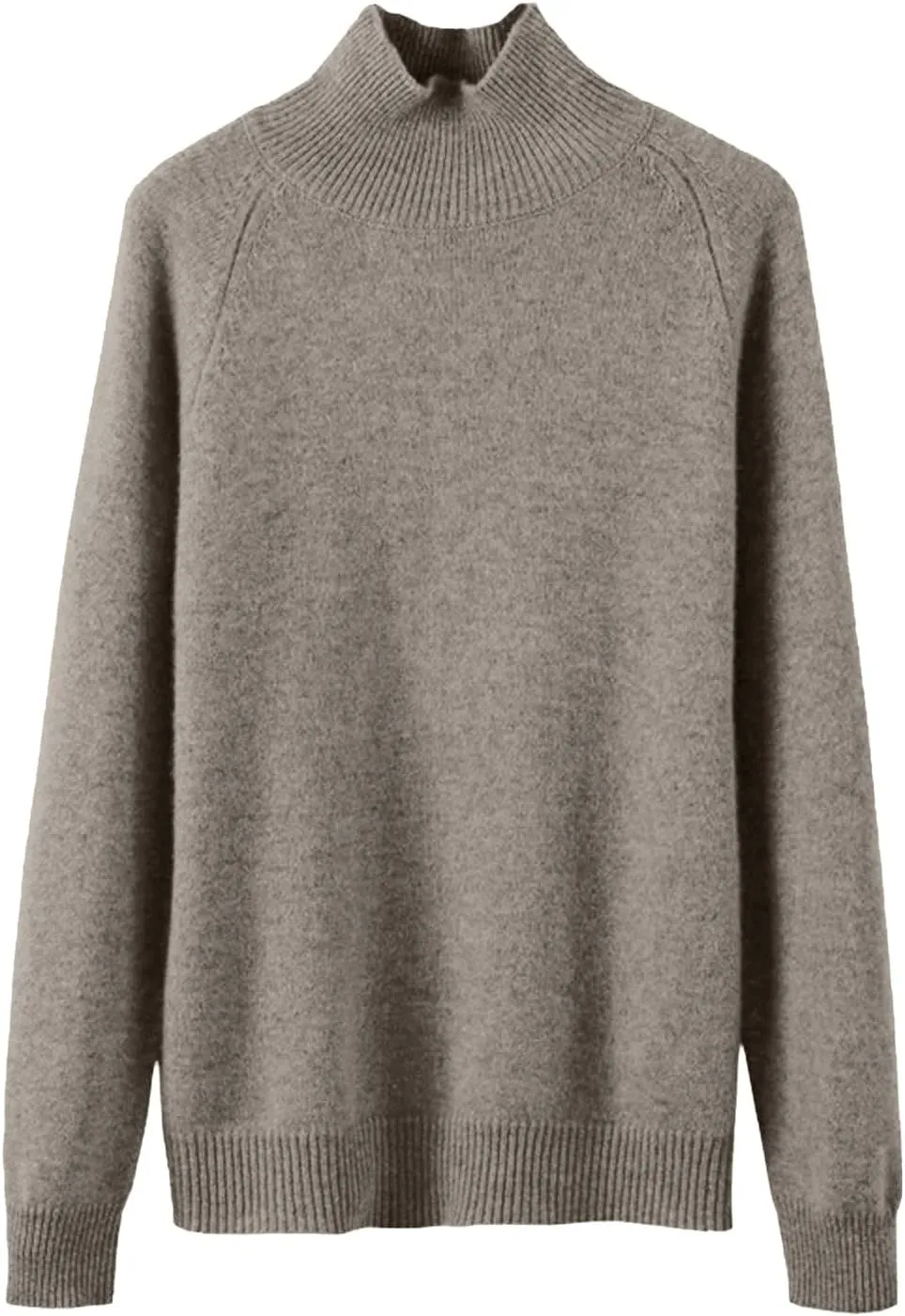 Sweaters for Women Trendy Turtleneck Long Sleeve Sweater Knit Fleece Sweatshirts No Hood Cropped Pullover Sweaters