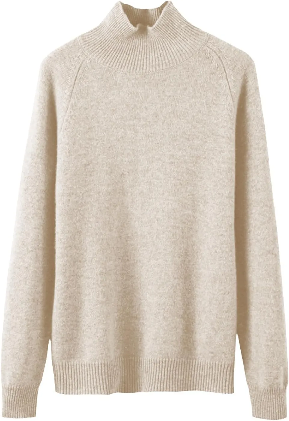 Sweaters for Women Trendy Turtleneck Long Sleeve Sweater Knit Fleece Sweatshirts No Hood Cropped Pullover Sweaters