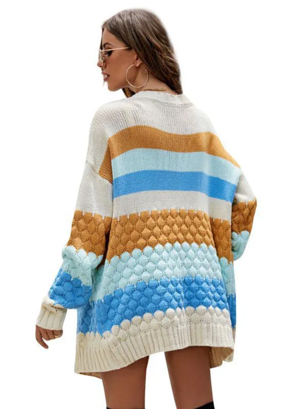TastyHottie - New loose mid-length top autumn and winter outside knitted cardigan