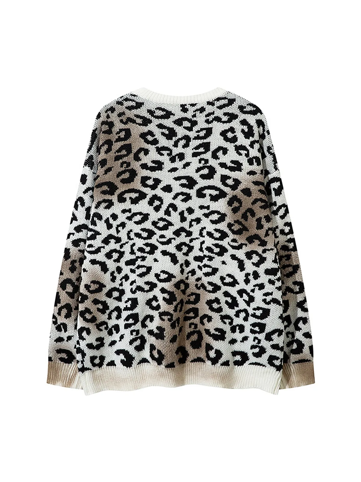 Thesupermade Leopard Jacquard Sweater
