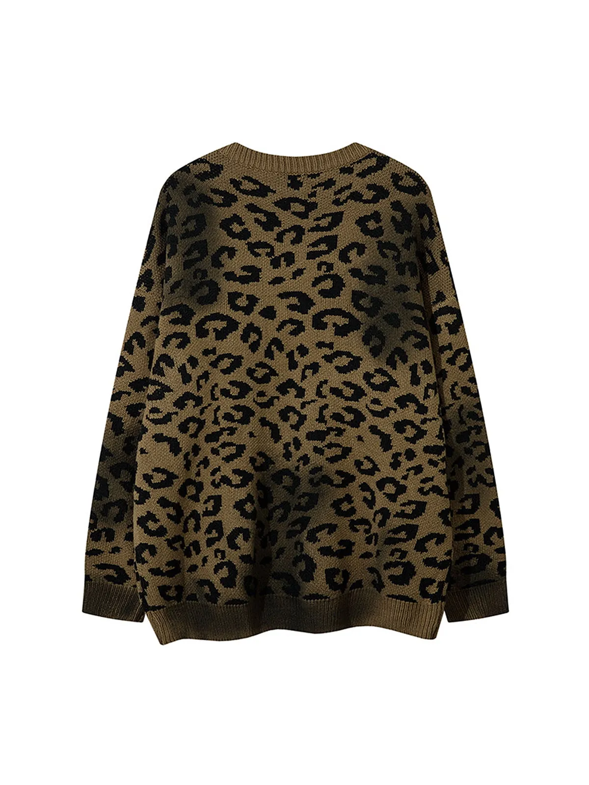 Thesupermade Leopard Jacquard Sweater