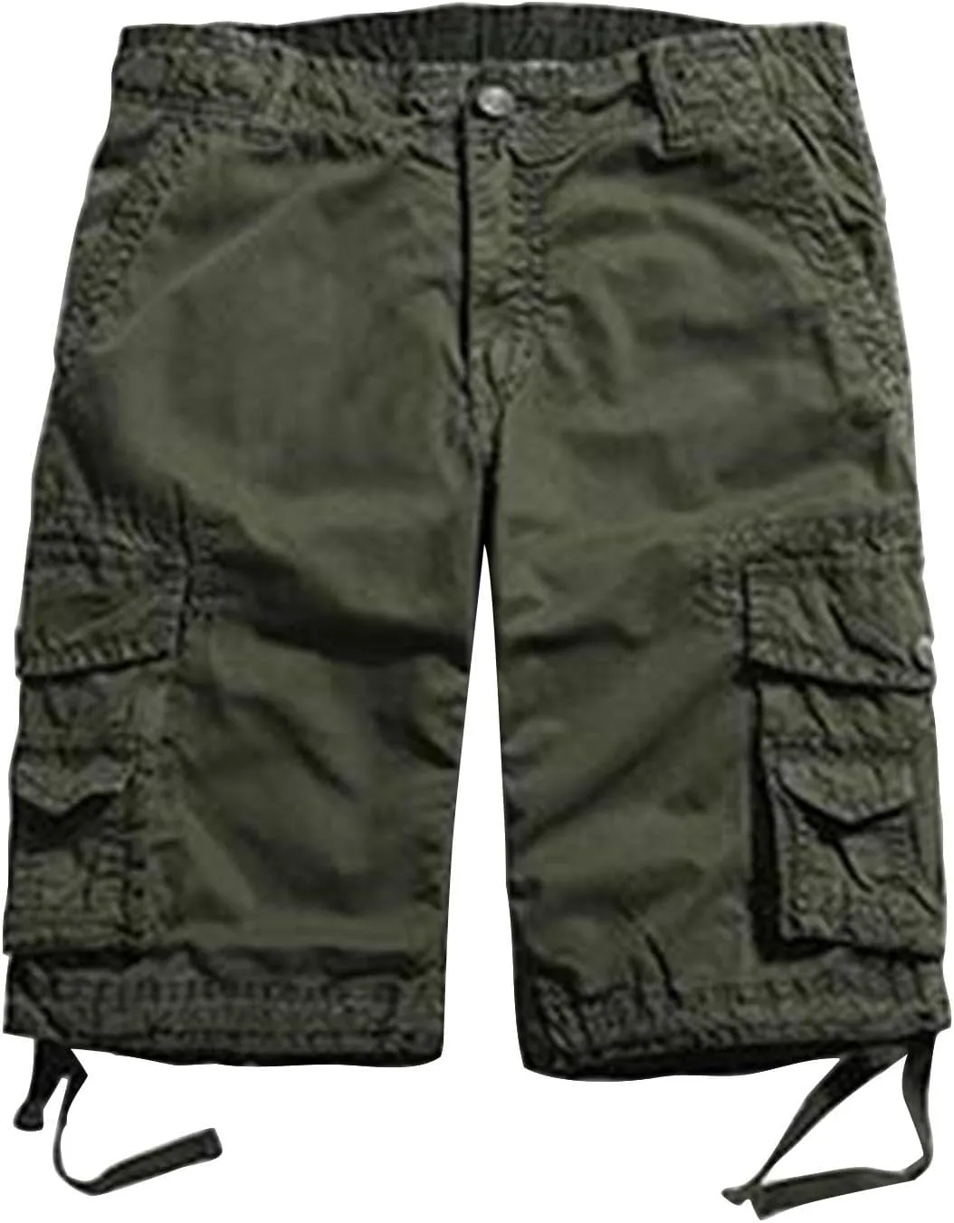 TUQIDEWU Mens Cargo Shorts, Tactical Shorts for Men Waterproof Breathable Hiking Fishing Short Pants with Pockets,not Belt