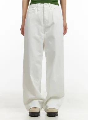 Wide Leg Cotton Trousers CU404