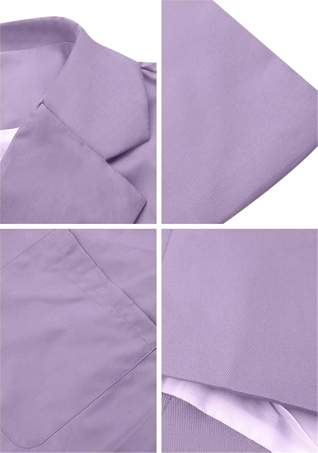 Women's Casual Lapel Jackets Long Sleeve Blazers with Pockets Basic Open Front Suits
