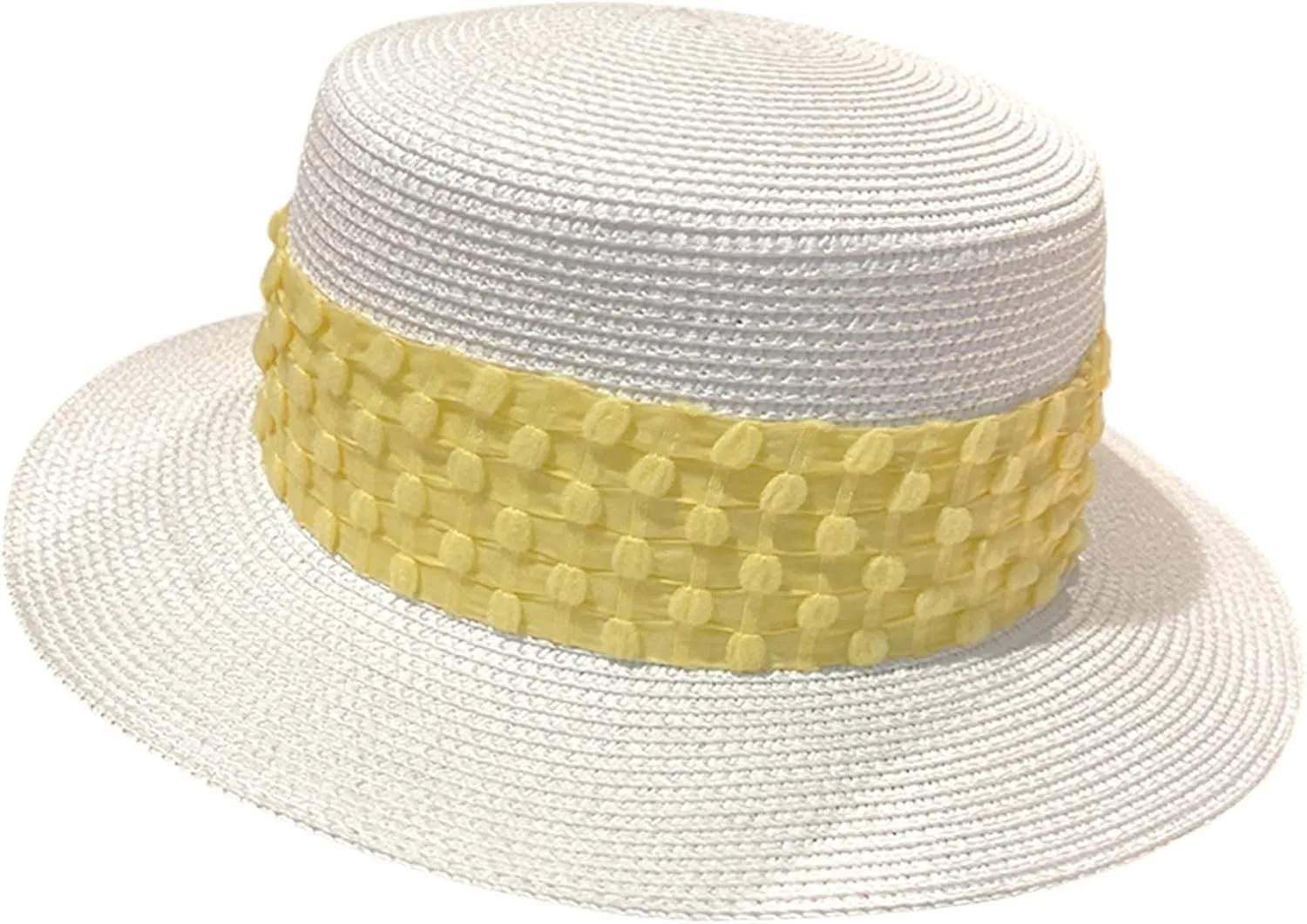 Women's White Sun Hat Adjustable - Outdoor Swim Beach Pool Hat Wide Brim Summer Sun Protection Sun Hats
